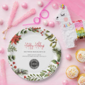 Assiettes En Carton Ajouter Business Logo Holidays Company Annual Even (Fête)