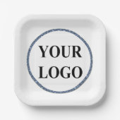 Assiettes En Carton AJOUTER DES PLAQUES DE Fête des mariées LOGO Vert  (Recto)