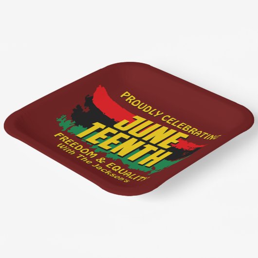 Assiettes En Carton Ajouter un nom Modifier le texte Célébrer la liber (Angulaire)