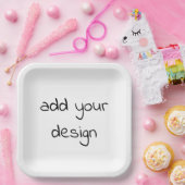 Assiettes En Carton ajouter votre conception (Fête)