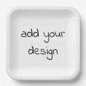 Assiettes En Carton ajouter votre conception (Recto)