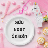 Assiettes En Carton ajouter votre conception (Fête)