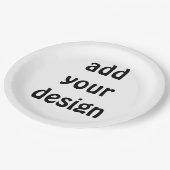 Assiettes En Carton ajouter votre conception (Angle)