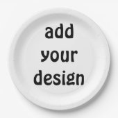 Assiettes En Carton ajouter votre conception (Devant)