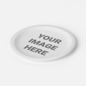 Assiettes En Carton Ajouter Votre Conception Photo Votre Propre Fête (Angle)