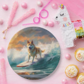 Assiettes En Carton Akita Beach Surf Peinture (Fête)