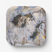Assiettes En Carton Akseli Gallen-Kallela - Forêt en hiver (Recto)