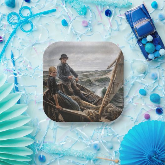 Assiettes En Carton Albert Edelfeel - En mer (Fête)