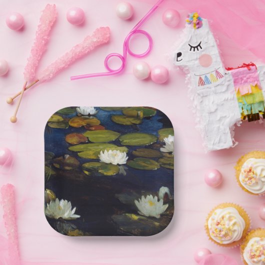 Assiettes En Carton Albert Edelfeue - Lys d'eau, étude (Fête)