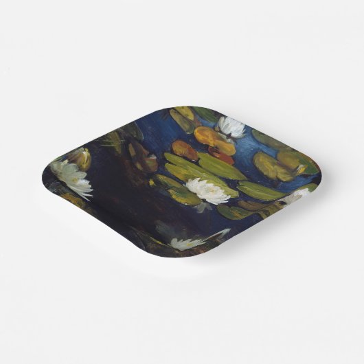 Assiettes En Carton Albert Edelfeue - Lys d'eau, étude (Angulaire)