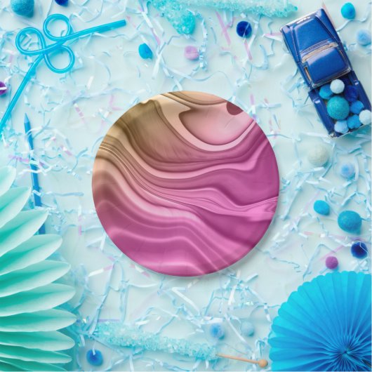 Assiettes En Carton Alcohol Ink Set Aurora Digital Paper-40817 (Fête)