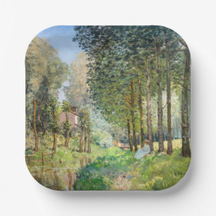 Assiettes En Carton Alfred Sisley - Reposez le long du ruisseau