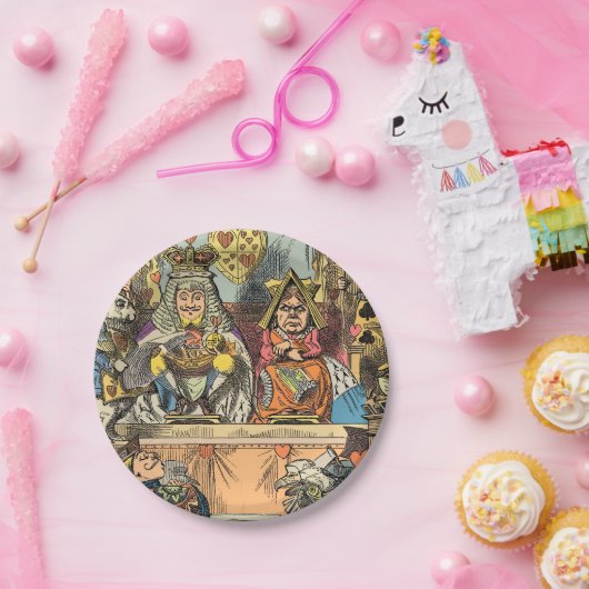 Assiettes En Carton Alice à Wonderland Cheshire Cat Characters (Fête)