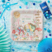 Assiettes En Carton Alice Adventure dans Woderland Baby shower Tea Par (Fête)