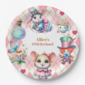 Assiettes En Carton Alice au pays des merveilles 1er anniversaire Oned (Devant)