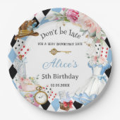 Assiettes En Carton Alice au pays des merveilles Anniversaire Tea Part (Devant)