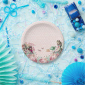 Assiettes En Carton Alice au pays des merveilles Blush & Mint Tea Part (Fête)