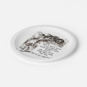 Assiettes En Carton Alice au pays des merveilles ; Chat de Cheshire (Angle)