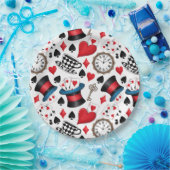 Assiettes En Carton Alice au pays des merveilles Motif (Fête)