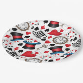 Assiettes En Carton Alice au pays des merveilles Motif (Angle)