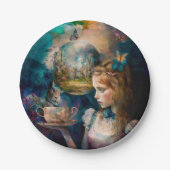 Assiettes En Carton Alice au Pays des merveilles Plaque papier (Devant)