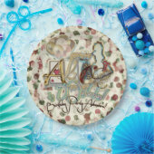 Assiettes En Carton Alice au Pays des merveilles Plaque papier (Fête)