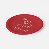 Assiettes En Carton Alice au pays des merveilles - Plaques rouges - Re (Angle)