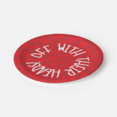 Assiettes En Carton Alice au pays des merveilles - Plaques rouges - Re (Angle)