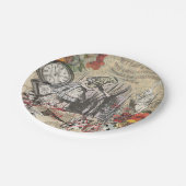 Assiettes En Carton Alice au pays des merveilles Rideau Art classique (Angle)