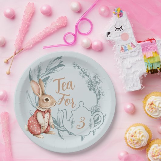 Assiettes En Carton Alice au pays des merveilles Thé pour trois (Fête)