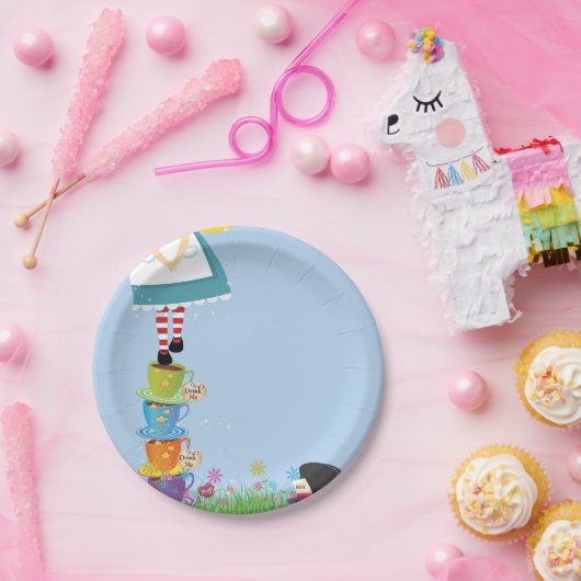 Assiettes En Carton Alice dans des plaques à papier de fête (Fête)