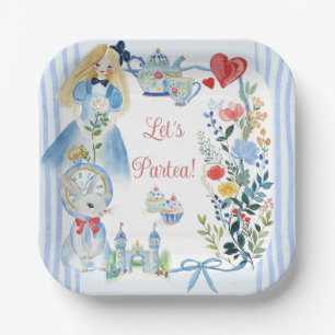 Assiettes En Carton Alice enchantée au pays des merveilles Papier de j