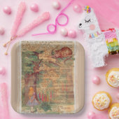 Assiettes En Carton Alice et les Plaques en papier Cheshire (Fête)