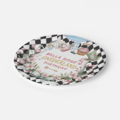 Assiettes En Carton Alice in Wonderland Flower Frame  1st birthday (Angle)