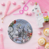 Assiettes En Carton Alice nonsense rideau merveilleux - Bleu (Fête)