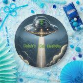 Assiettes En Carton Alien enlèvement UFO Blue Clouds fête d'anniversai (Fête)