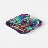 Assiettes En Carton Alien extraterrestre mangeant Anniversaire Gâteau (Angulaire)