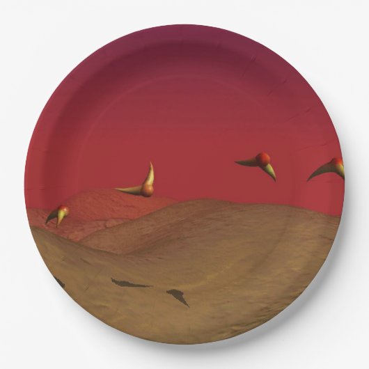 Assiettes En Carton Alien Flight (Devant)