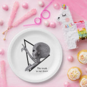 Assiettes En Carton Alien gris, la vérité est là (Fête)