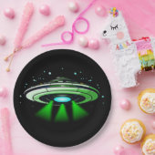 Assiettes En Carton Alien OVNI enlèvement vaisseau spatial fête d'anni (Fête)
