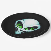 Assiettes En Carton Alien UFO Abduction espace fête d'anniversaire (Angle)