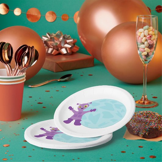 Assiettes En Carton Alien Violet