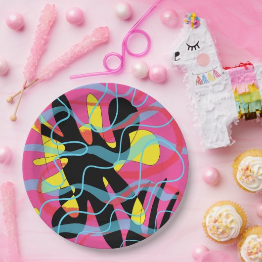 Assiettes En Carton AlienBZZ (Fête)