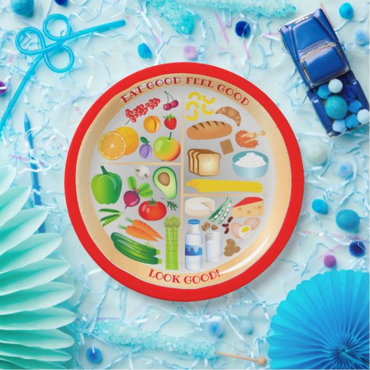 Assiettes En Carton Alimentation saine alimentation équilibrée en sant (Fête)
