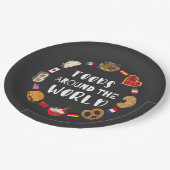 Assiettes En Carton Aliments dans le monde (Angle)