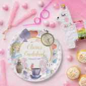 Assiettes En Carton Alisa dans l'Onederland (Fête)