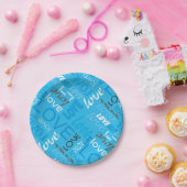 Assiettes En Carton Alive Cyan Gallery (Fête)