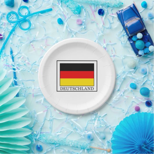 Assiettes En Carton Allemagne (Fête)
