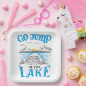 Assiettes En Carton Aller Sauter Dans Le Lac (Fête)