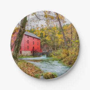 Assiettes En Carton Alley Mill Dans Les Plaques Papier De Partie Autom